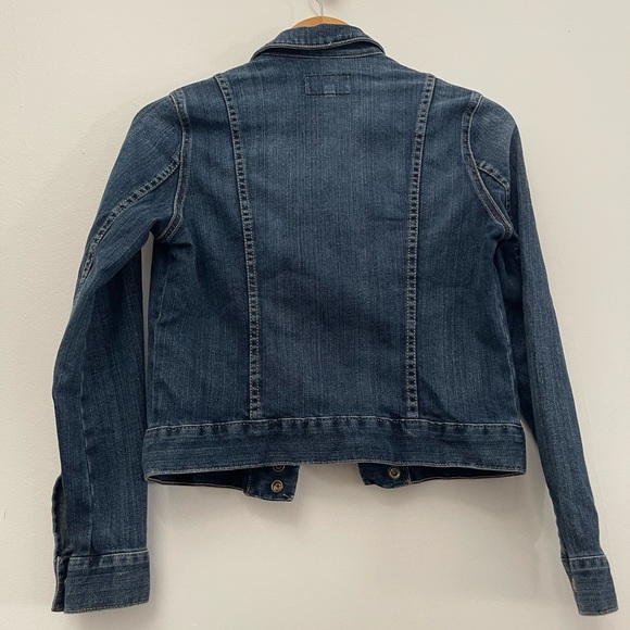 CURRENT / ELLIOT cropped blue denim jean jacket size 0 - Picture 2 of 3
